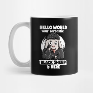 Sarcastic black sheep Mug